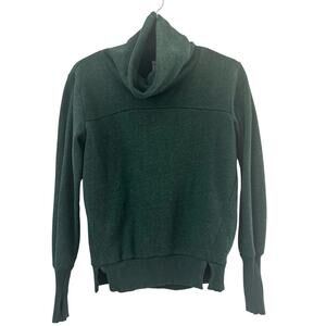 Alo Yoga Funnel Neck Sweatshirt Size XS Forest Green Pullover Athleisure EUC